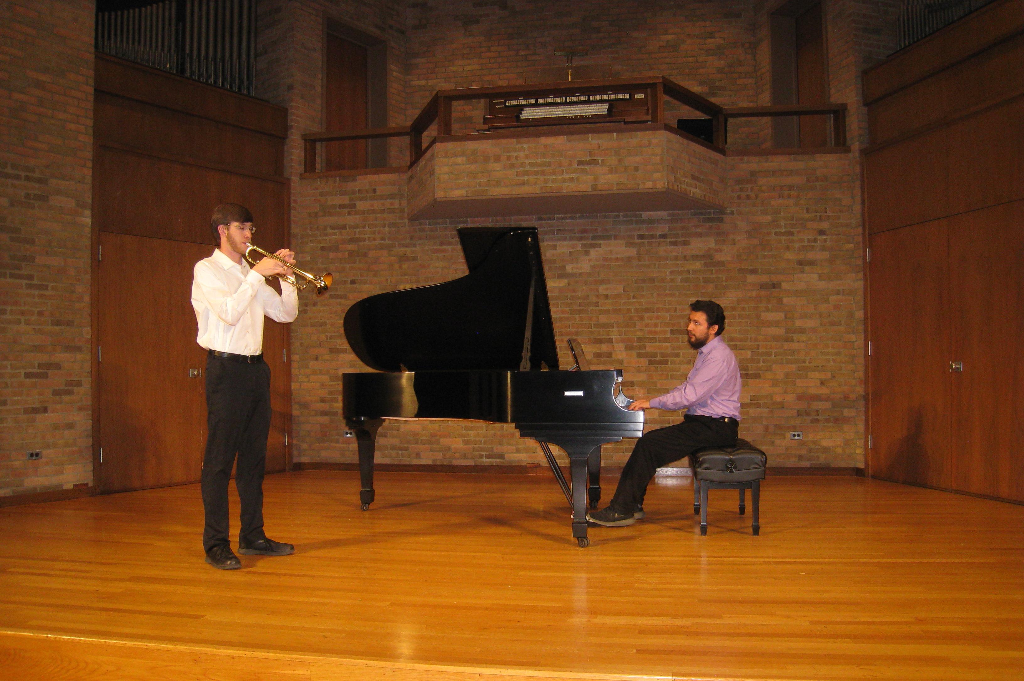 Student Performing in Presser Recital Hall